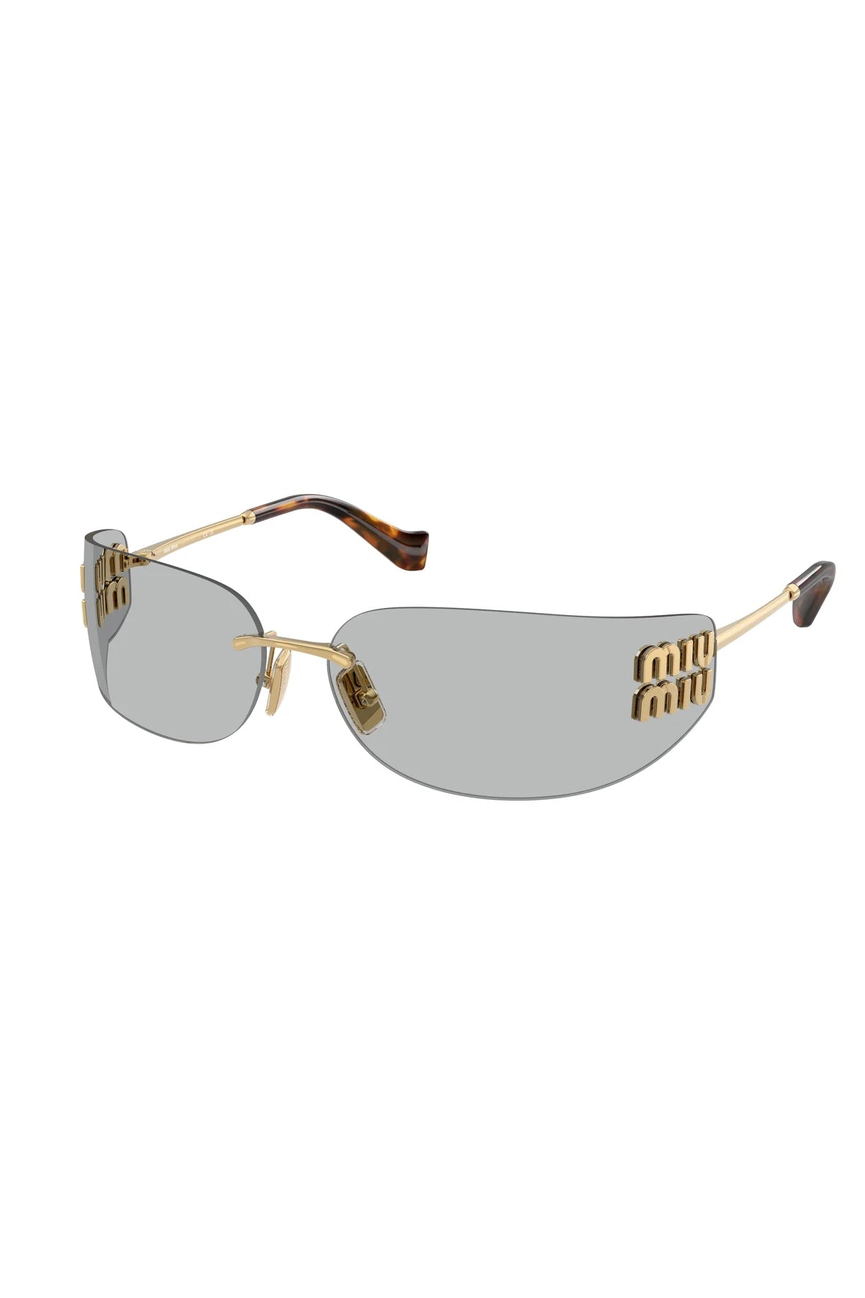 Miu Miu 0MU A51S Sunglasses Light Grey