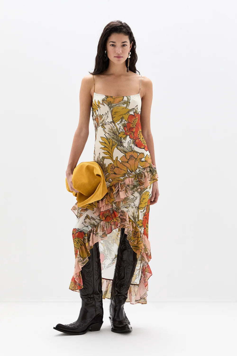 Sir Estella Ruffle Maxi Dress