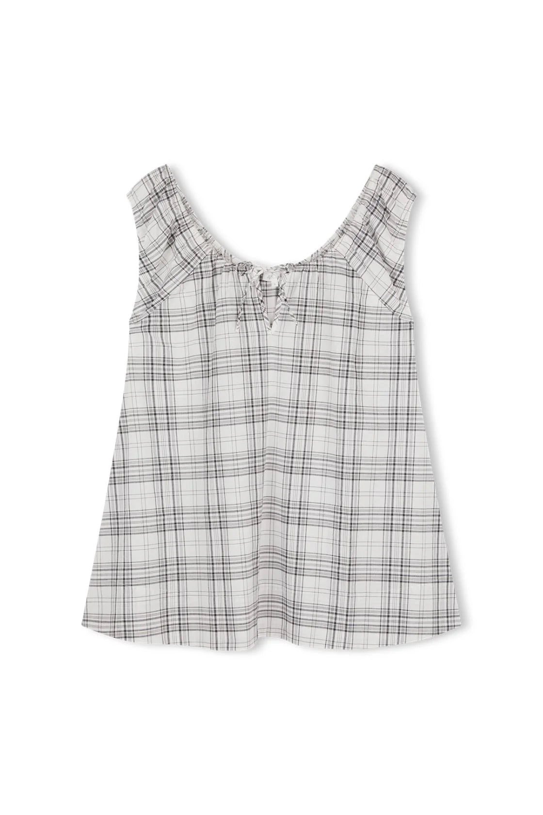 Delilah Dress Black Cream Check