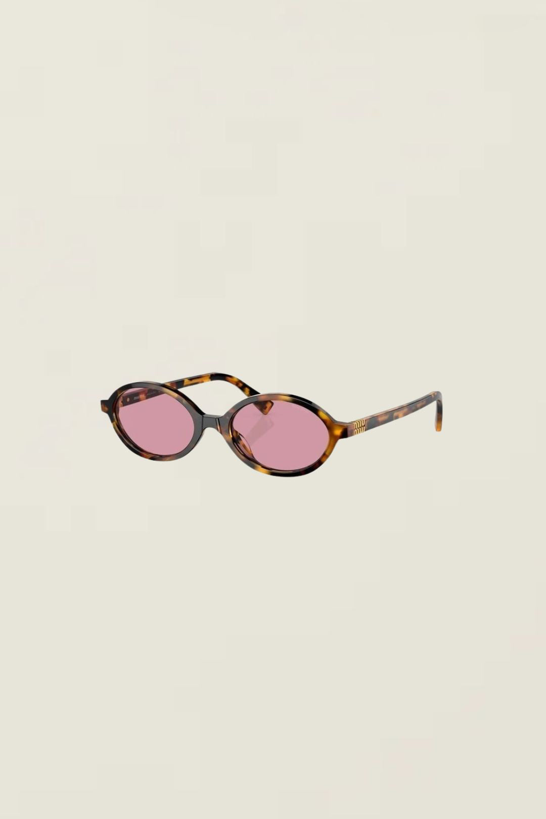 Miu Miu Oval Sunglasses 0MU 04ZS Amaranth - Laneway Boutique display picture 1