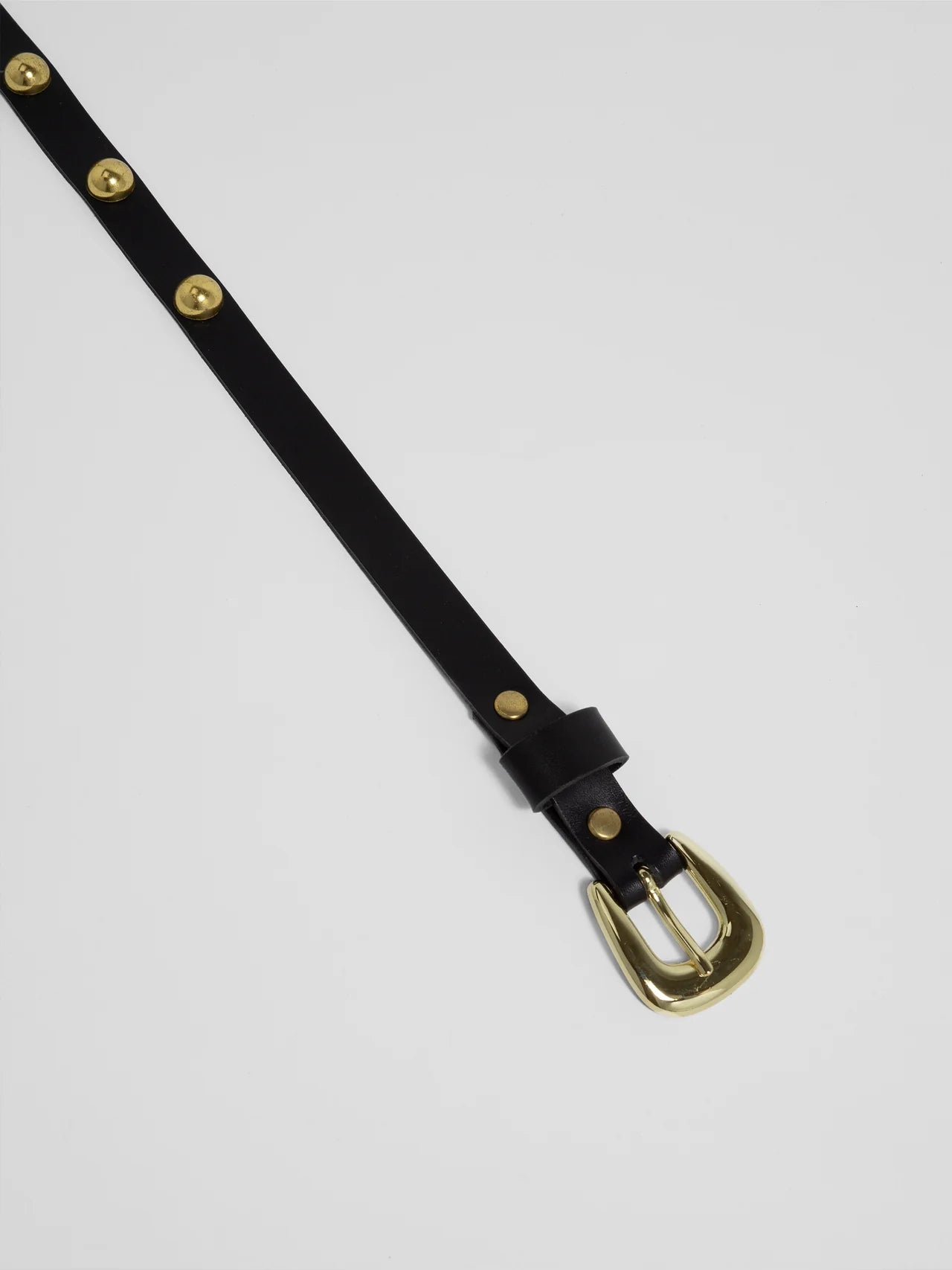 The Lair Margot Dome Belt Brass