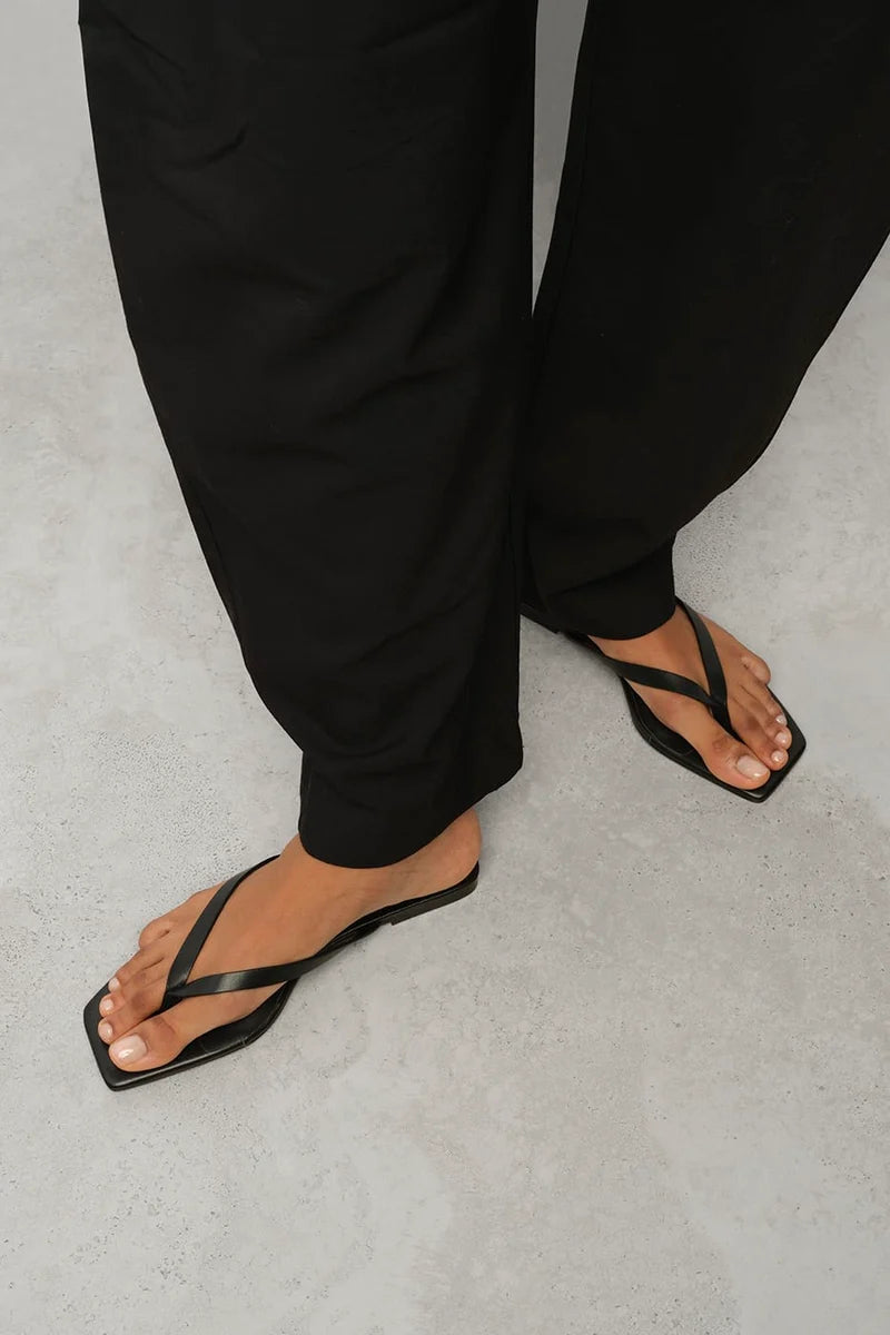 Nelson Made Petra Sandal Black