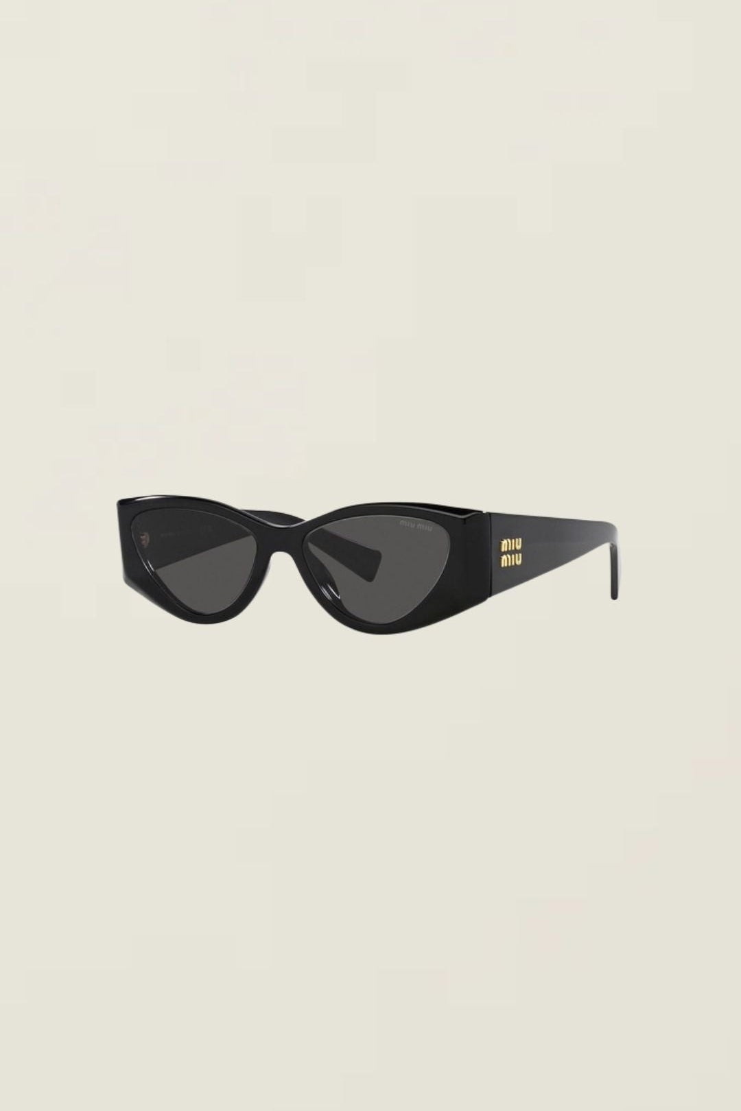 Miu Miu Oval Rectangular Sunglasses Black 0MU 06YS – Laneway Boutique