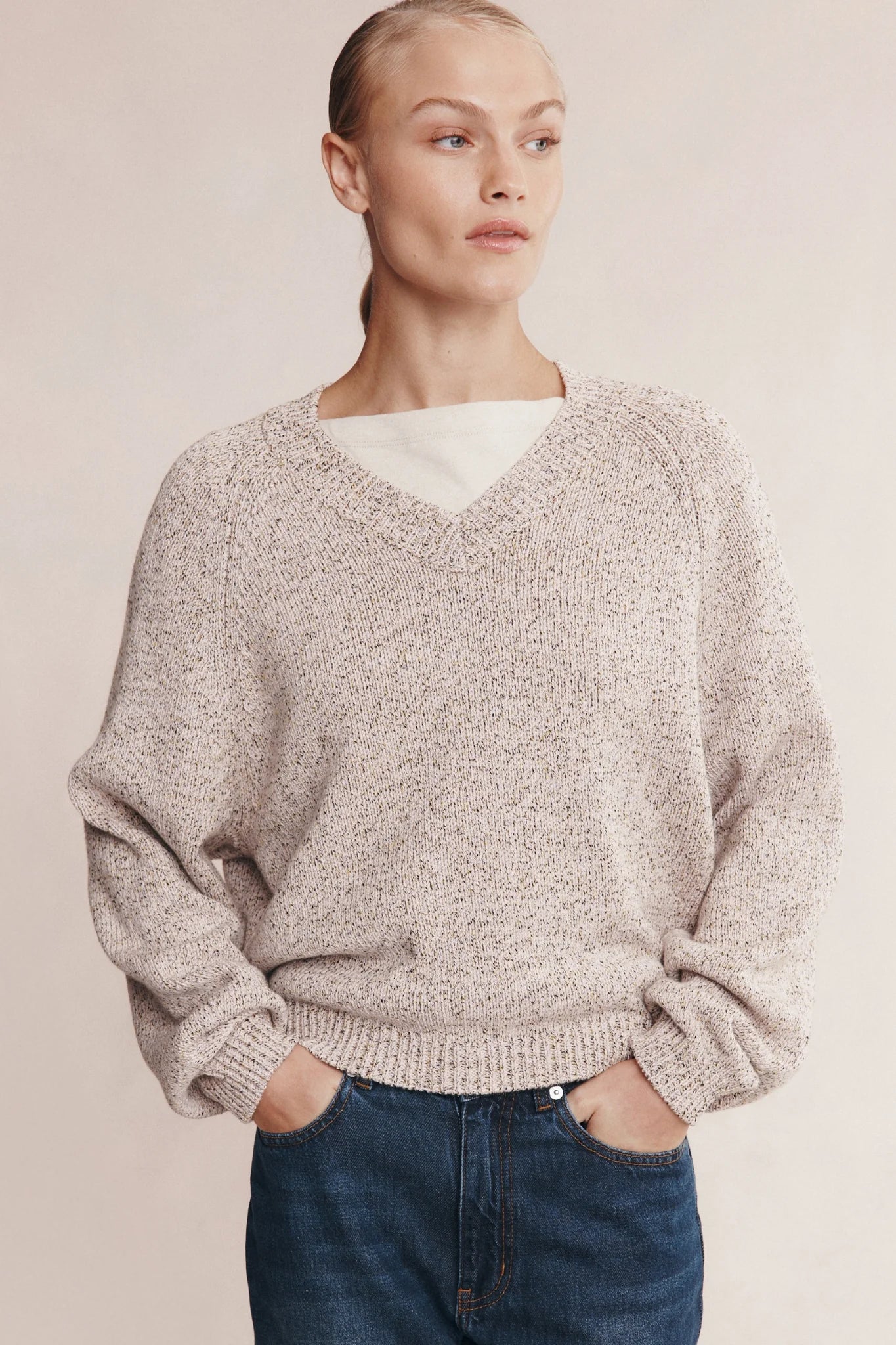 Marle Moss Sweater Fleur Speckle