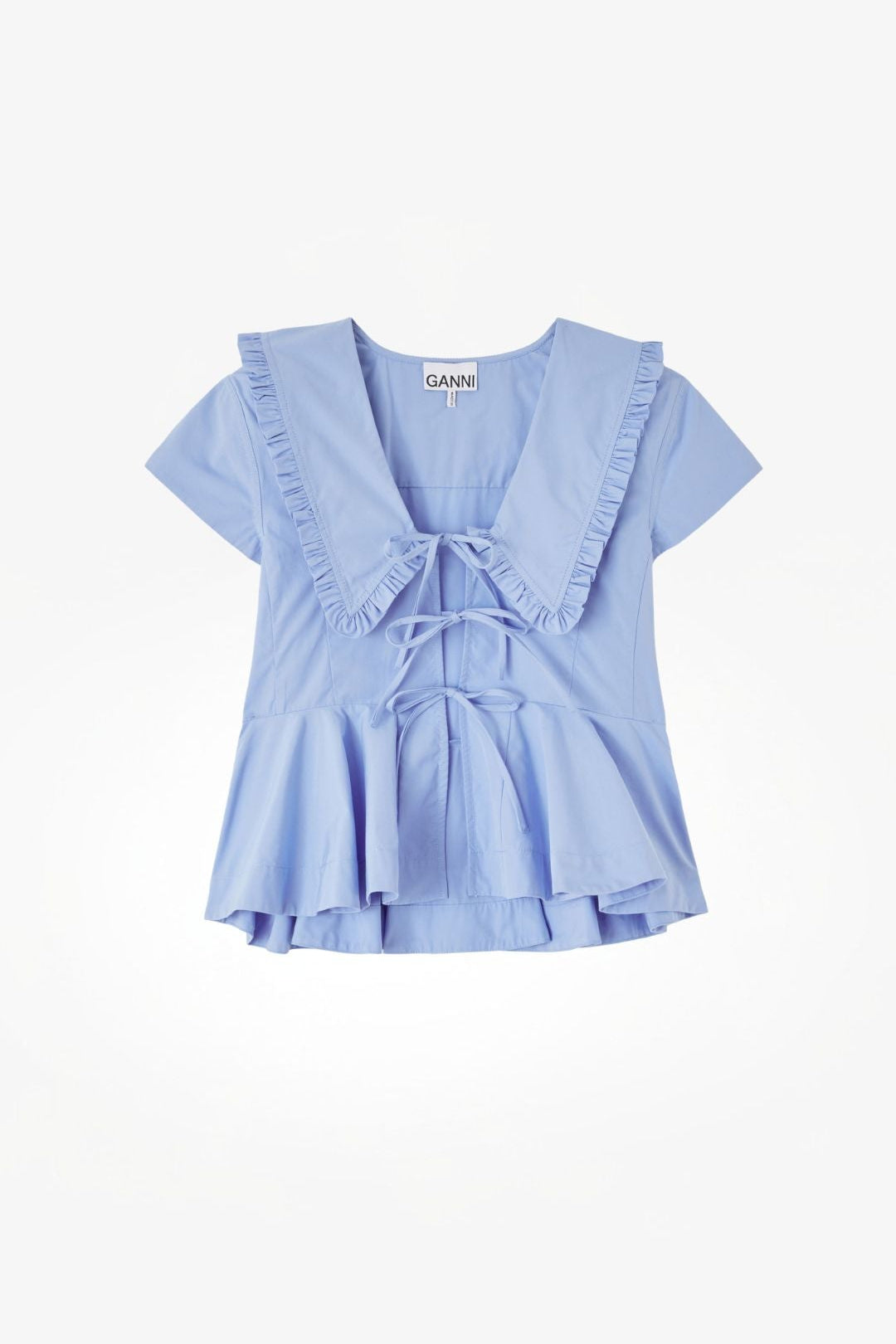 Ganni Compact Poplin Collar Blouse