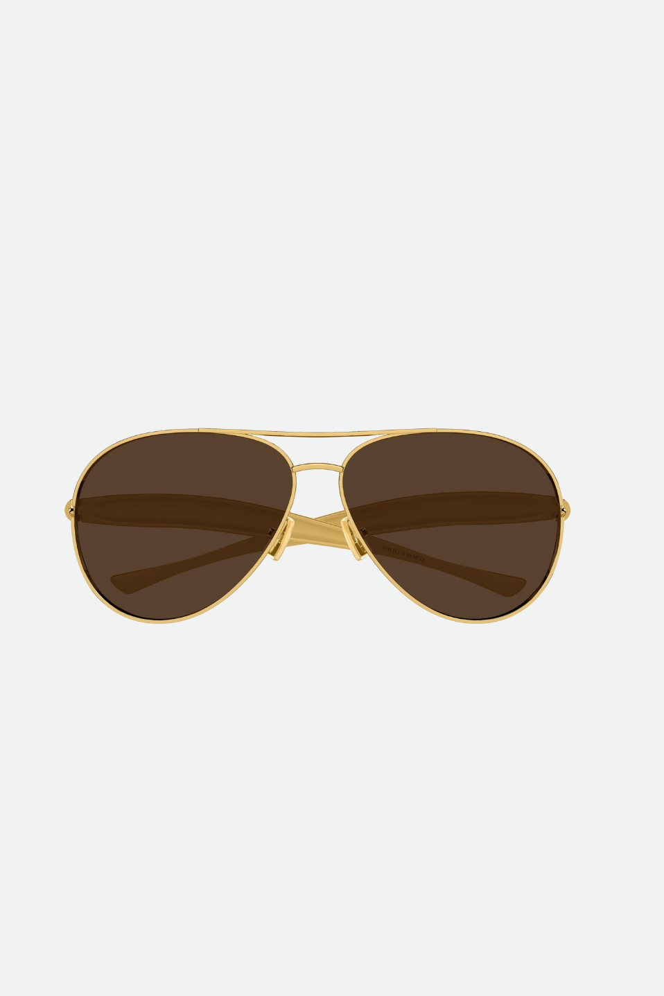 Bottega Veneta Sardine Aviator Sunglasses Gold BV1305S007