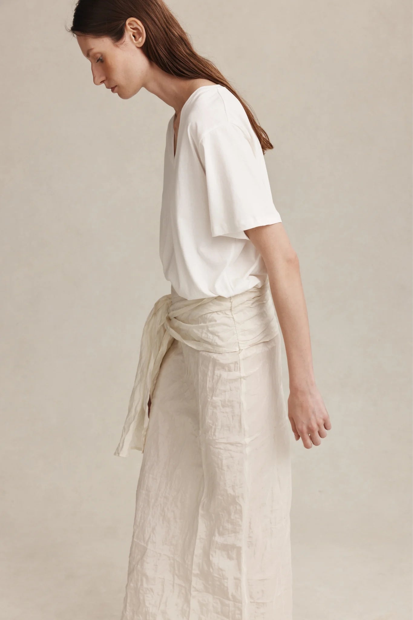 Marle Caster Skirt Ivory