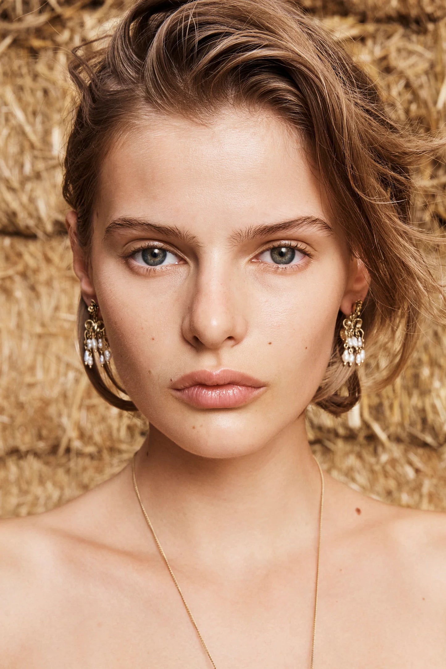 Alemais Django Rose and Pearl Drop Earrings