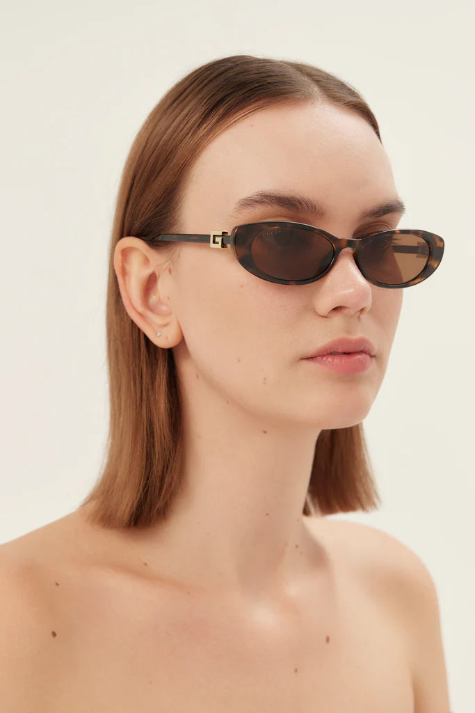Gucci Oval Sunglasses GG1680S004 Havana