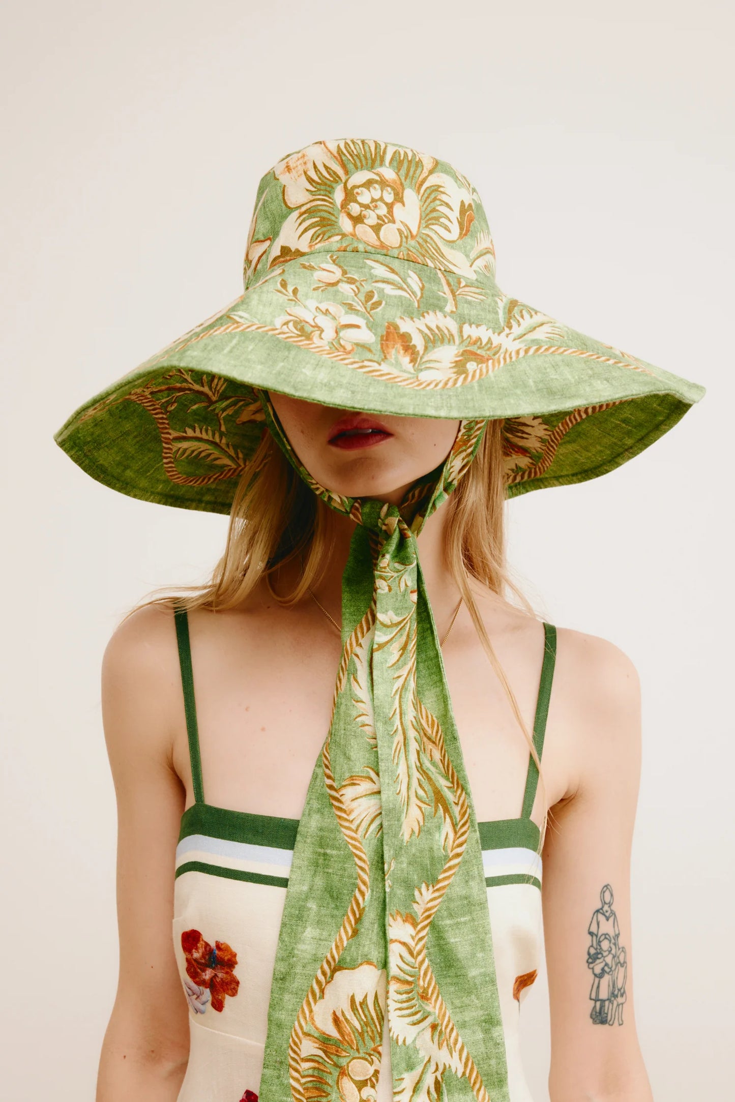 Alemais Alessia Wide Brim Tie Sunhat