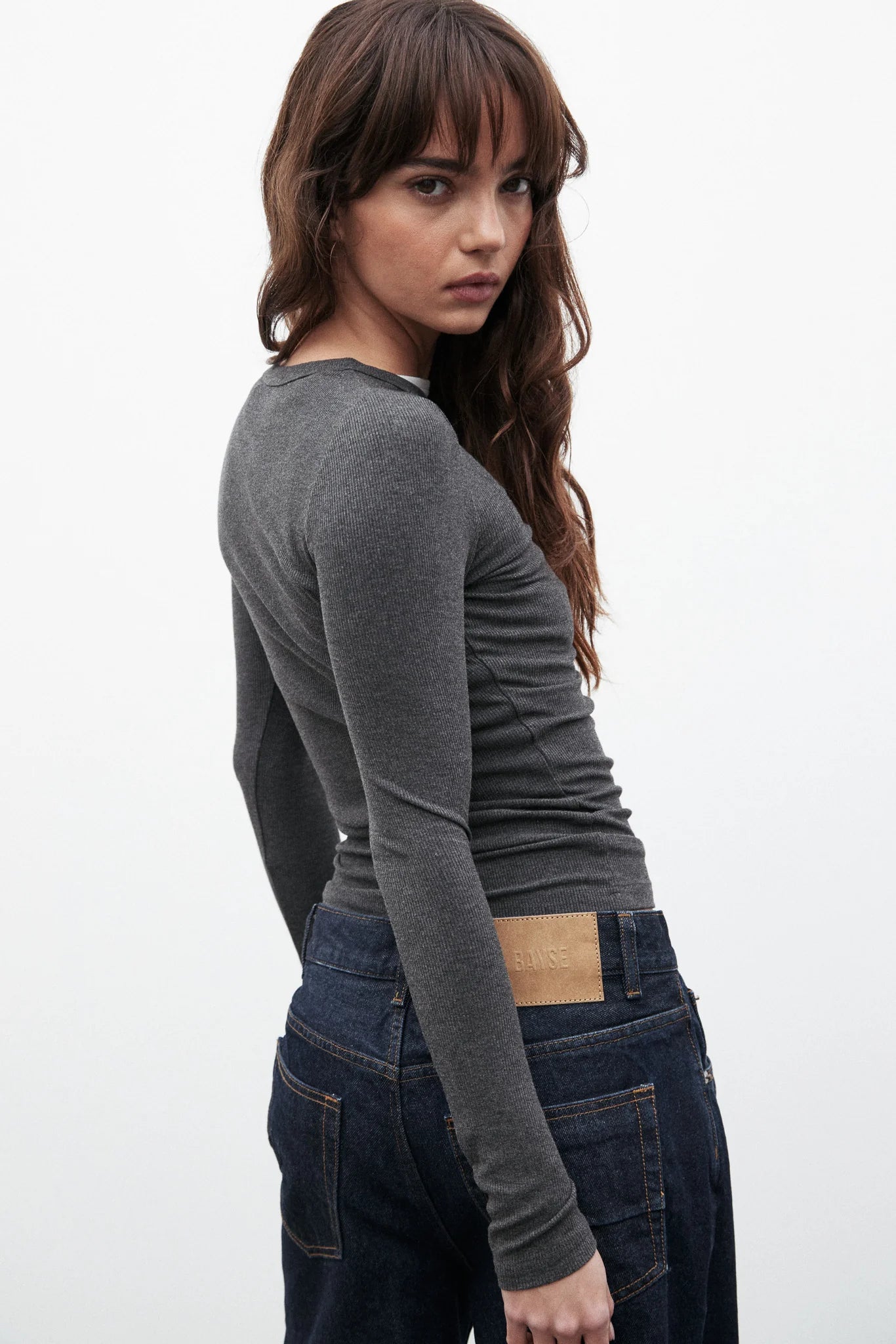 Nyla Top Dark Heather Grey