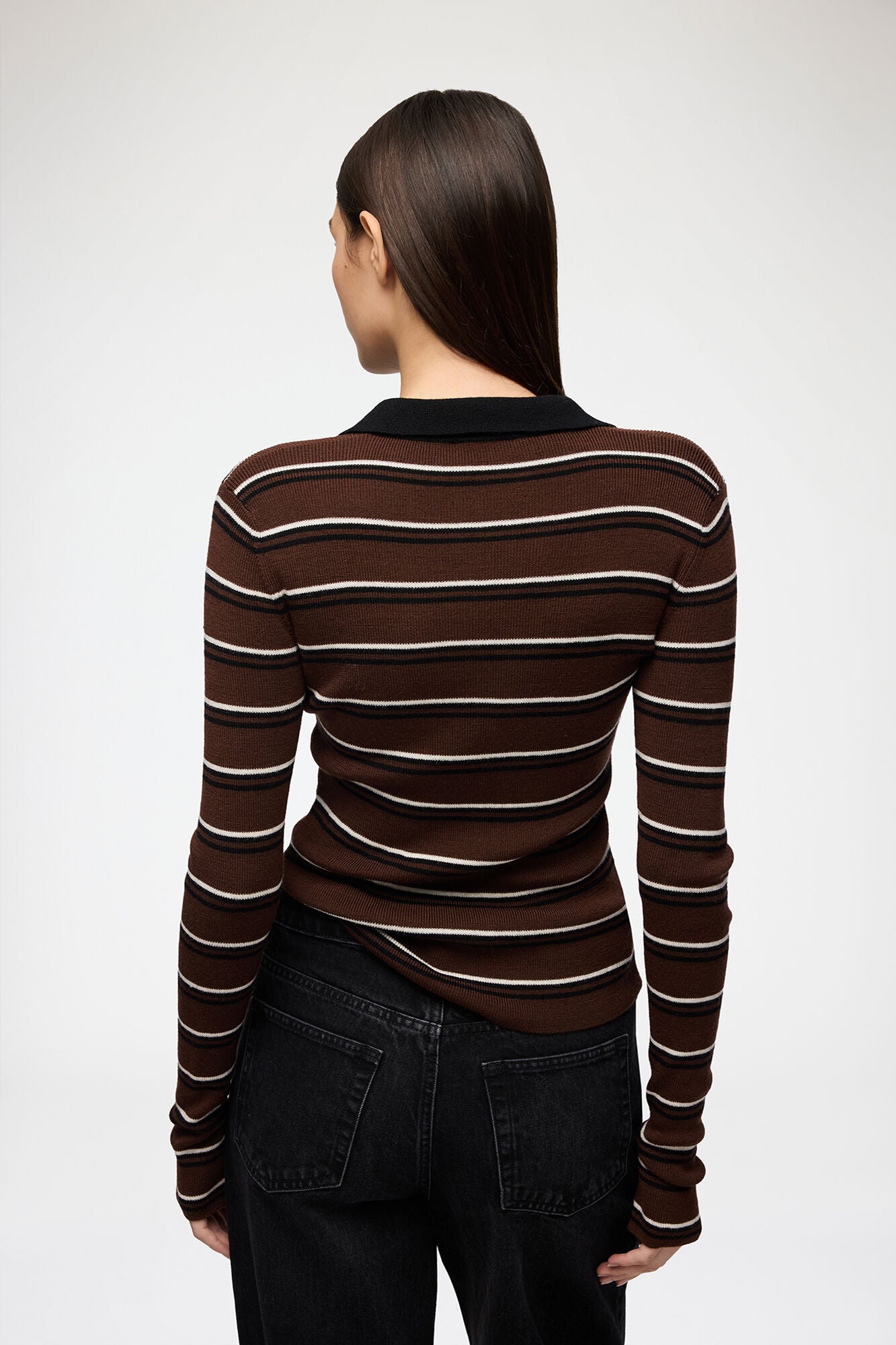 Ganni Polo Shirt in Striped
