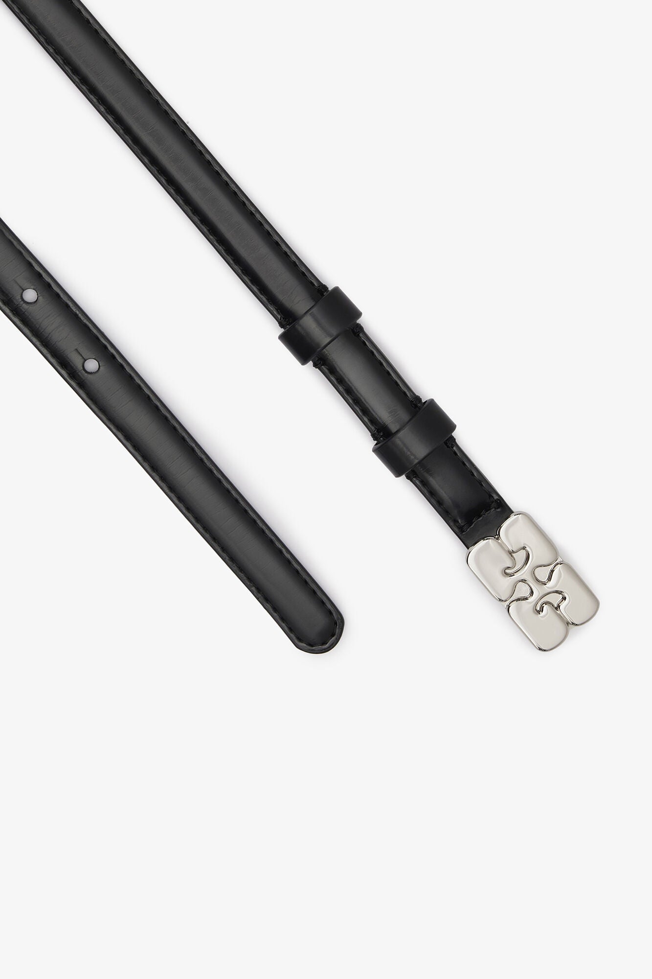 Kat Belt Small in Black Patent