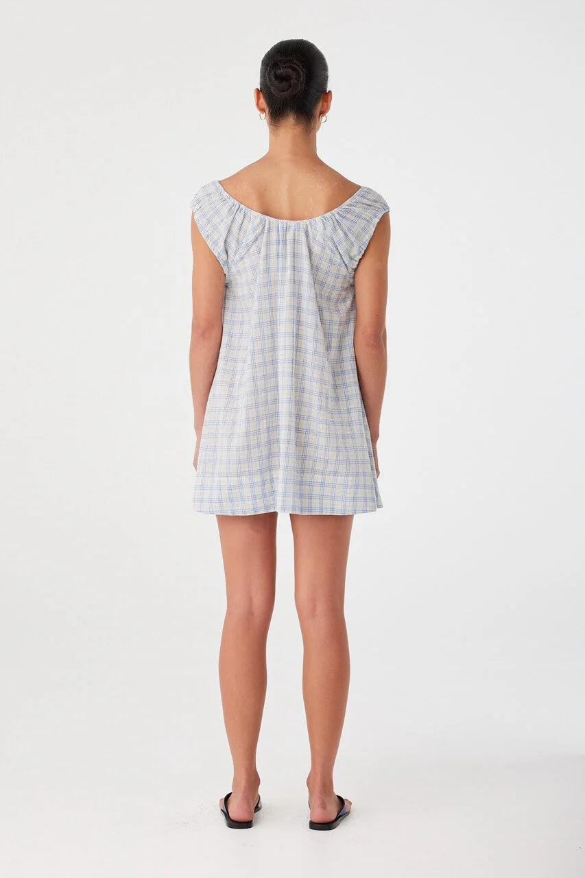 Camille Dress Blue Check