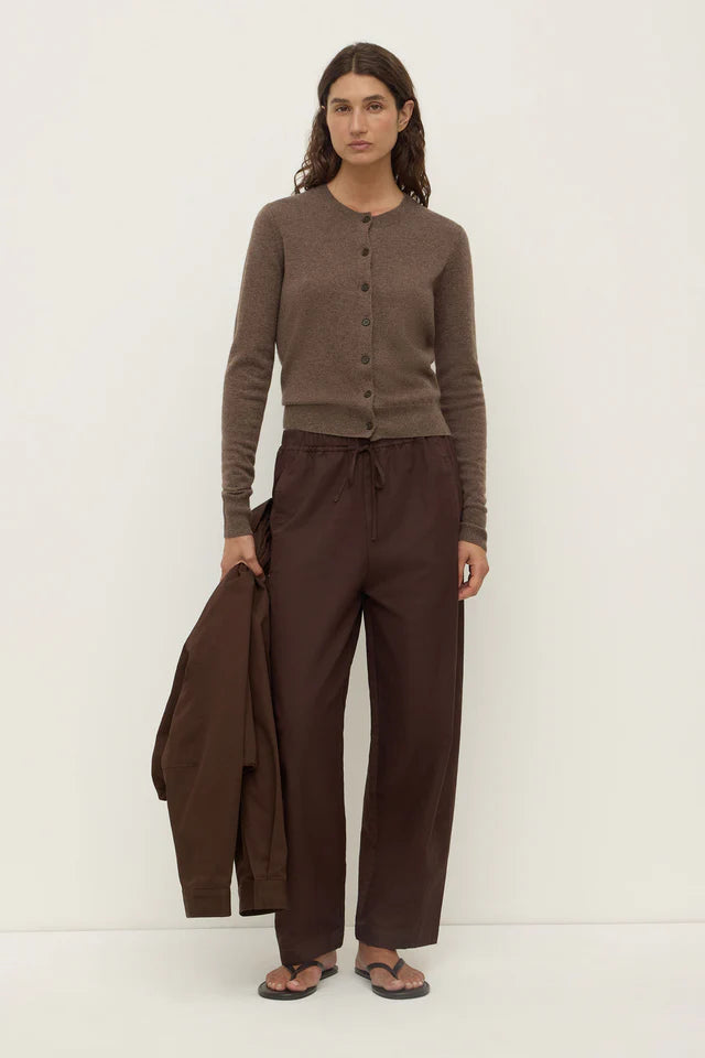 Benny Knit Cardigan Cocoa Marle