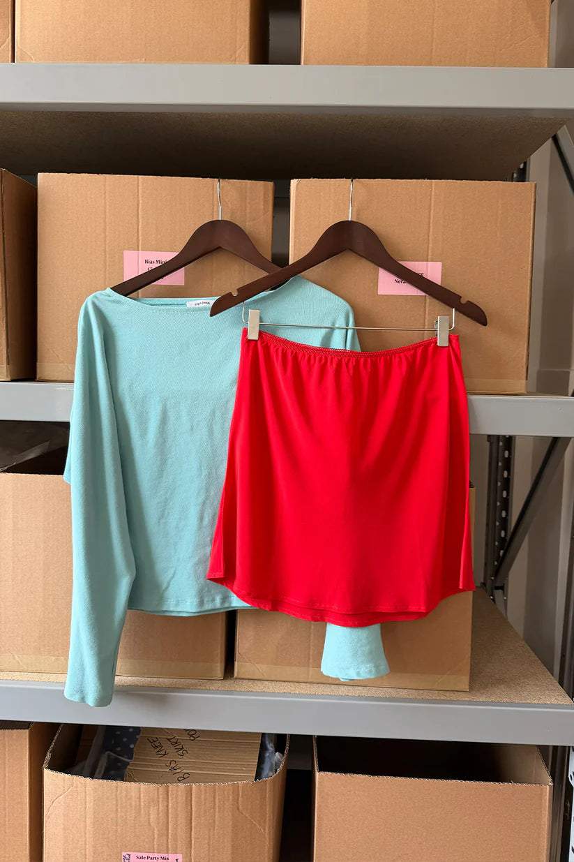 Mini Slip Skirt Pomodoro