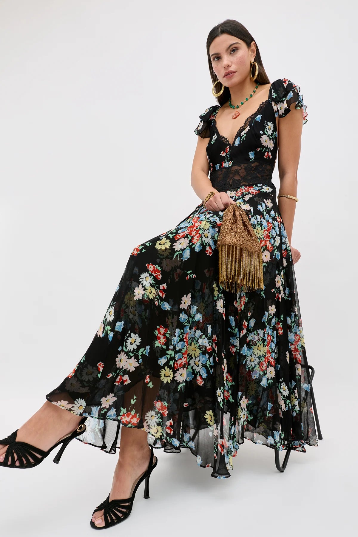 Rixo Carina Georgette Dress