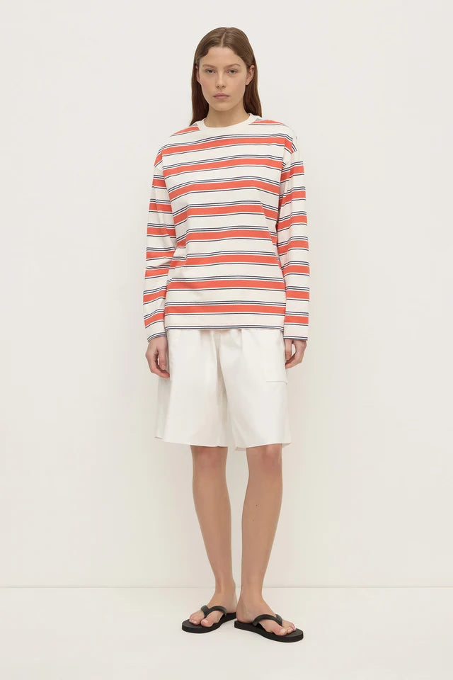 Assembly Label Eliana Stripe Cotton Long Sleeve Tee
