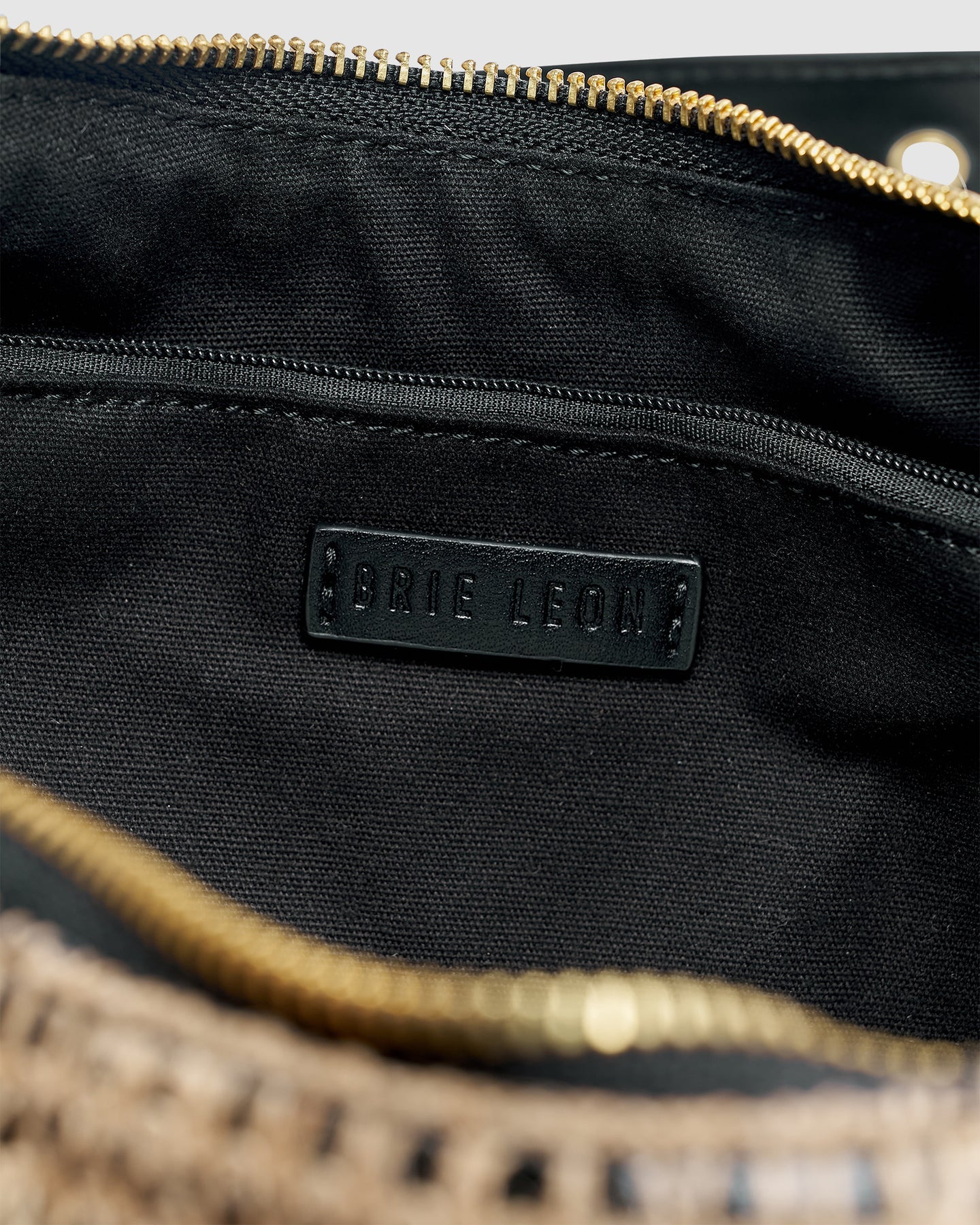 Everyday Large Croissant Bag Raffia Stripe