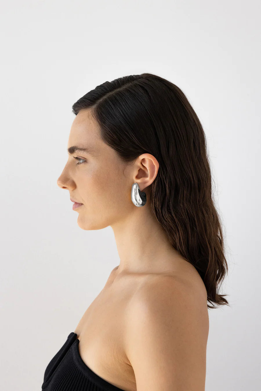 Volume Hoop Large Sterling Silver