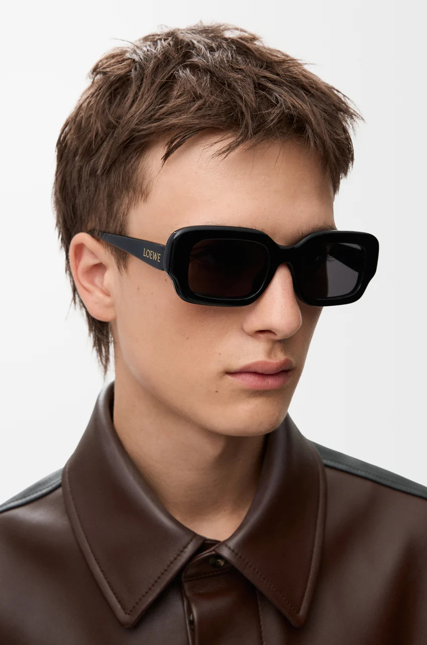 Loewe Rectangular Slim sunglasses Black LW40158I