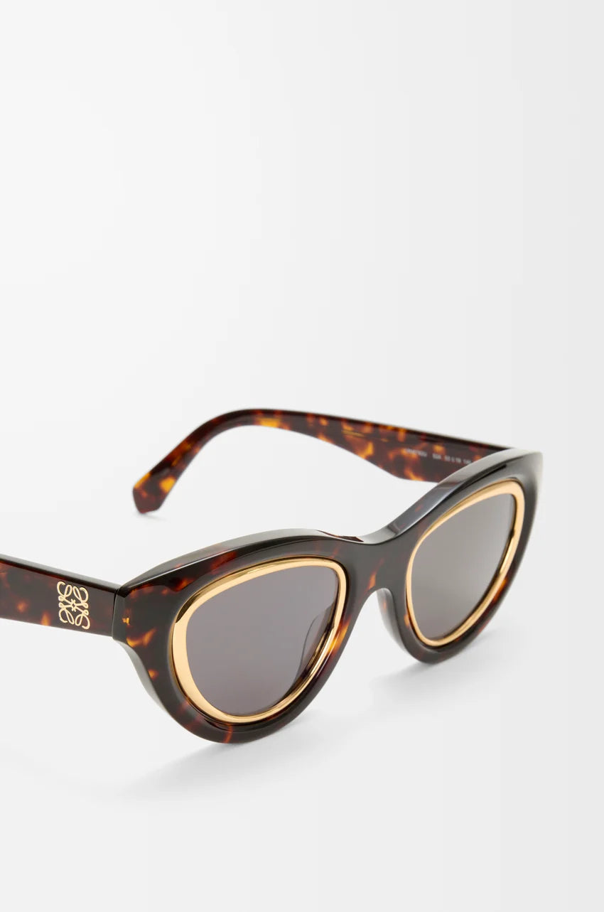 Loewe Mini Anagram Cateye sunglasses Tortoise LW40182U