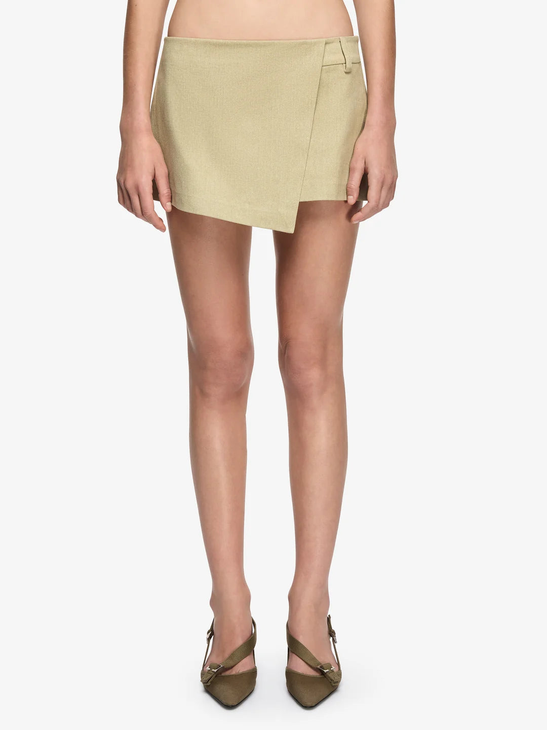 Bec and Bridge Ando Overlay Skort Olive