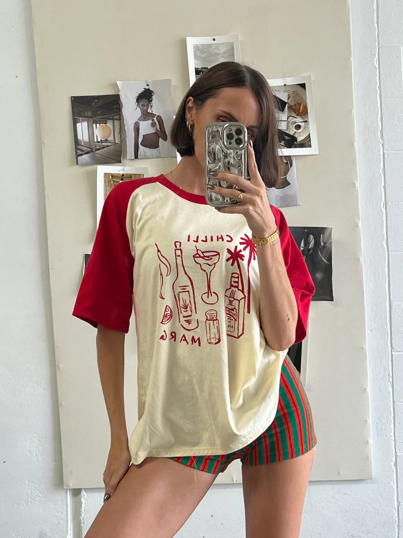 Chilli Marg Raglan Tee