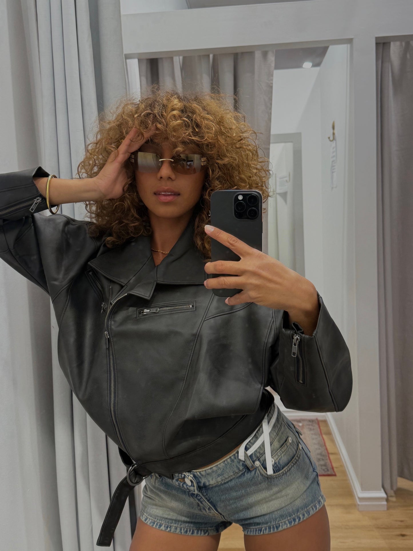 Miu Miu 0MU A51S Oval Sunglasses Light Brown