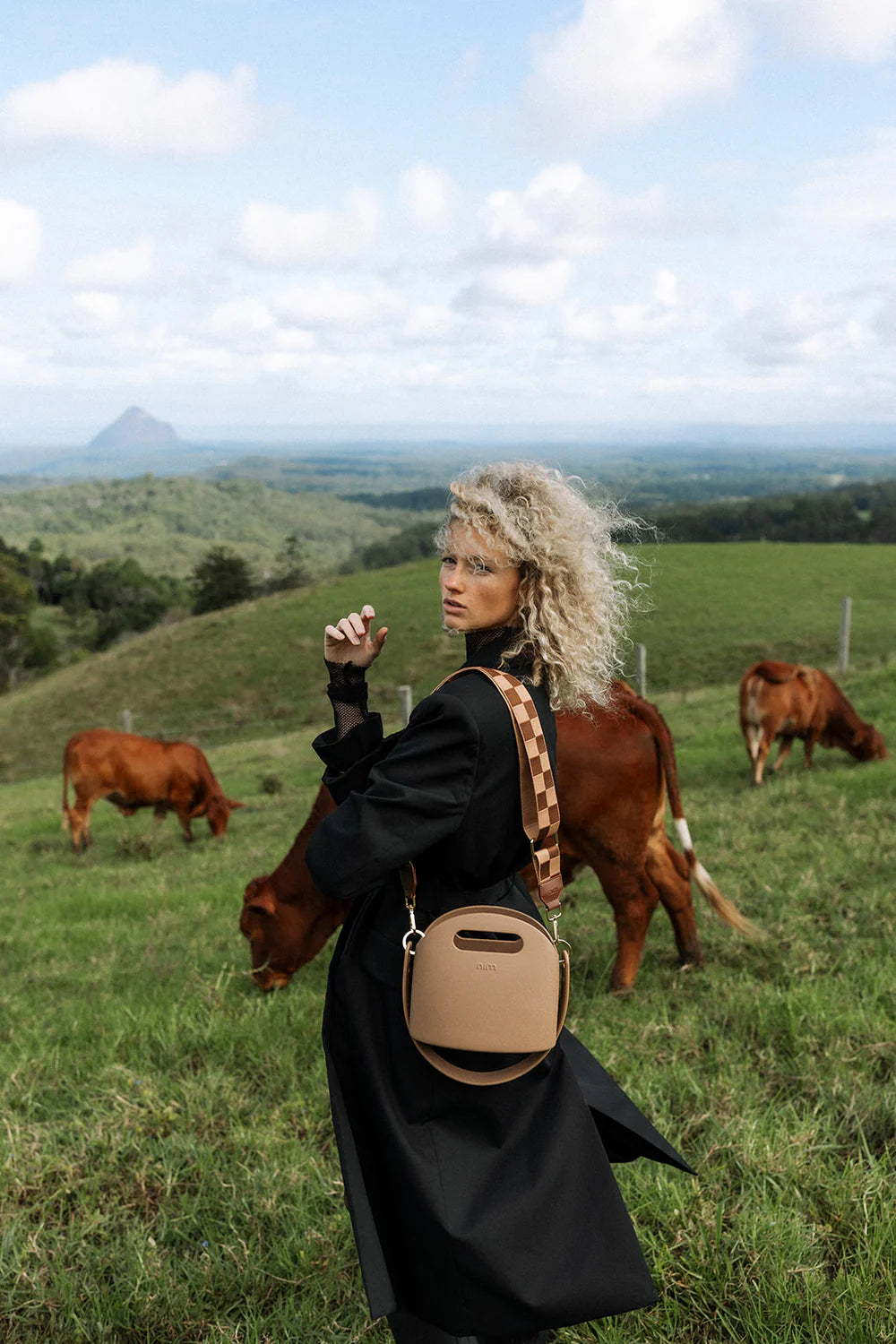 Shoulder Strap Cocoa Check