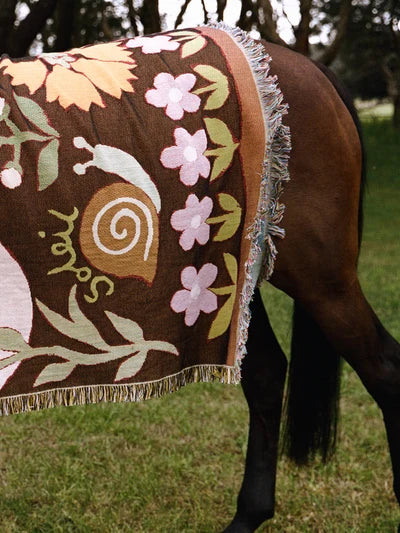 Soleil Soleil Woven Blanket Le Lapin
