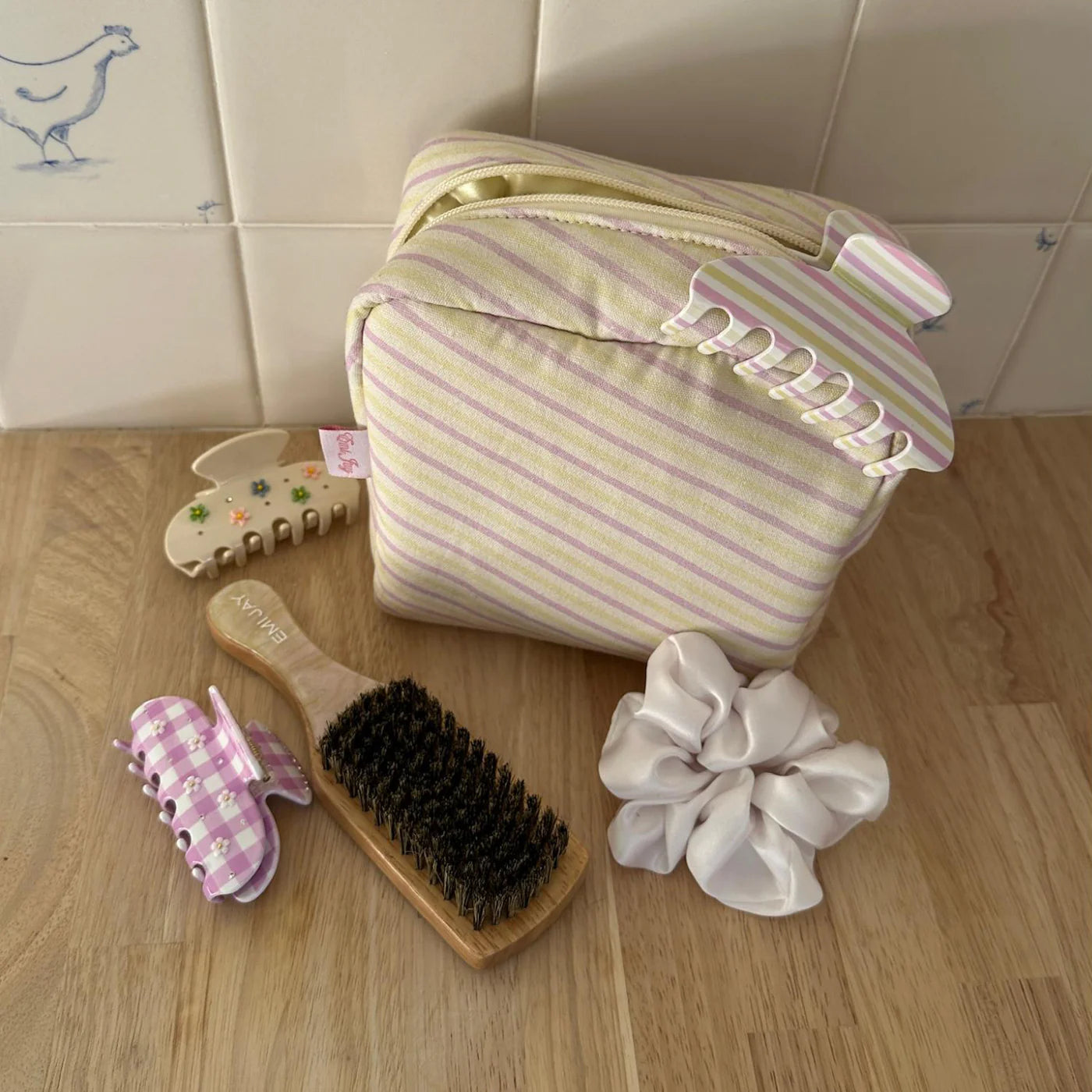 Linen Pouch En Route