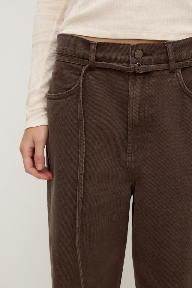 Loose Fit Jean Ganache