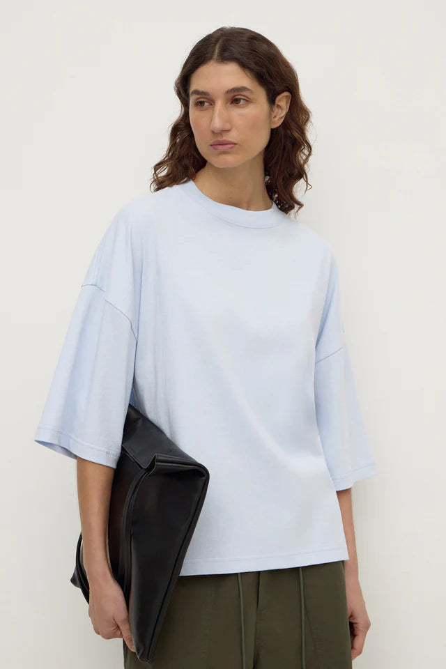 Assembly Label Max Cotton Oversized Tee Powder Blue