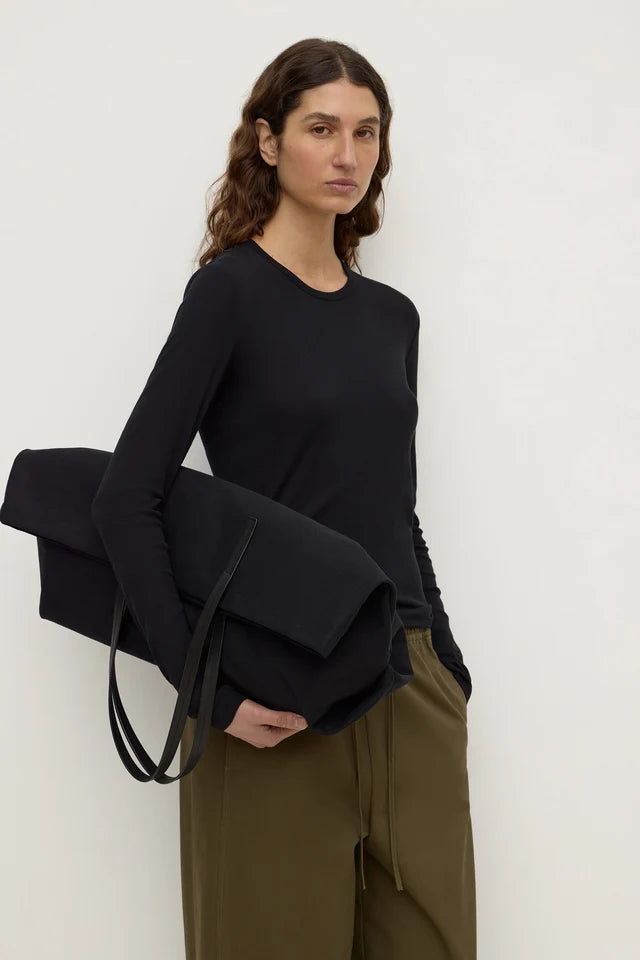 Assembly Label Mika Cotton Long Sleeve Tee Black