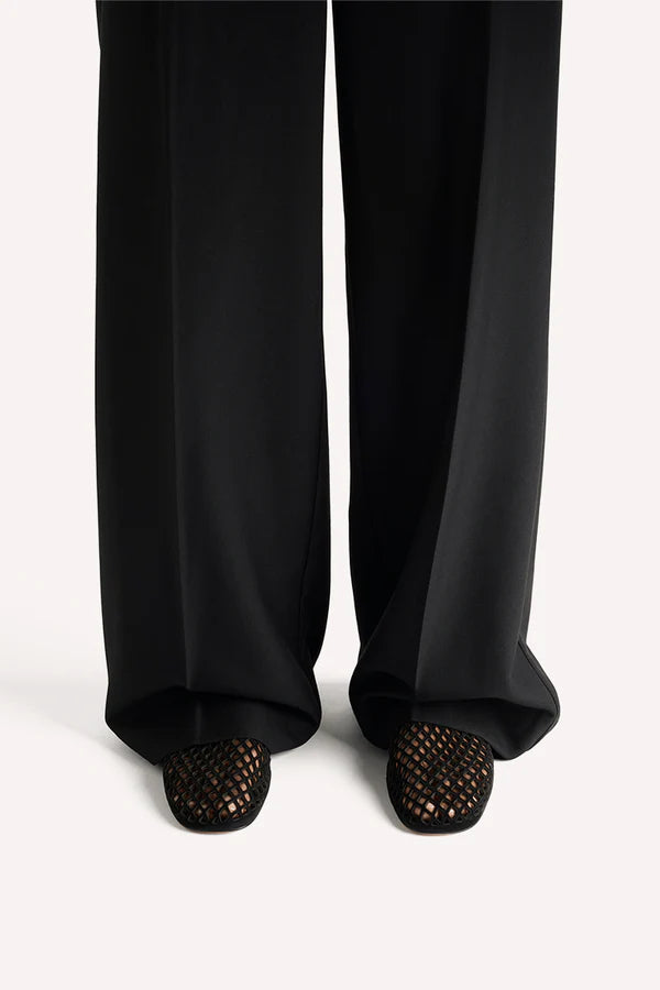 Jade Flat Black Suede