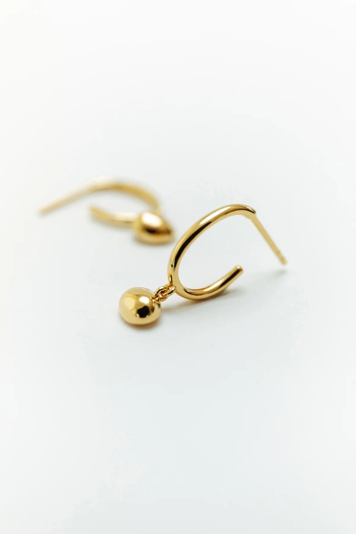 Mini Drop Hoops Gold