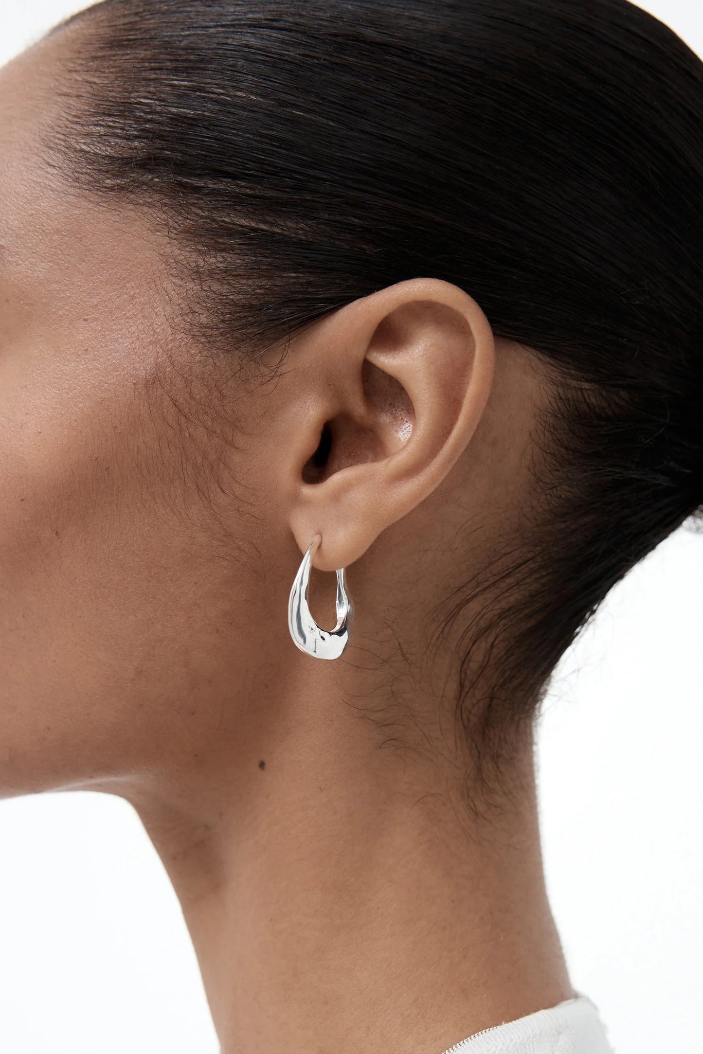 Daija Hoop Medium Silver