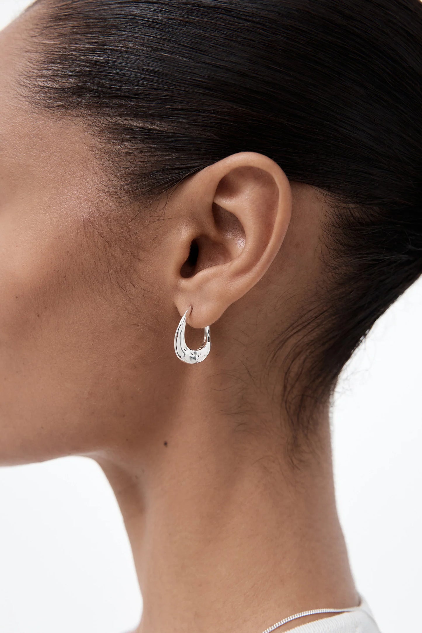 Daija Hoop Small Silver