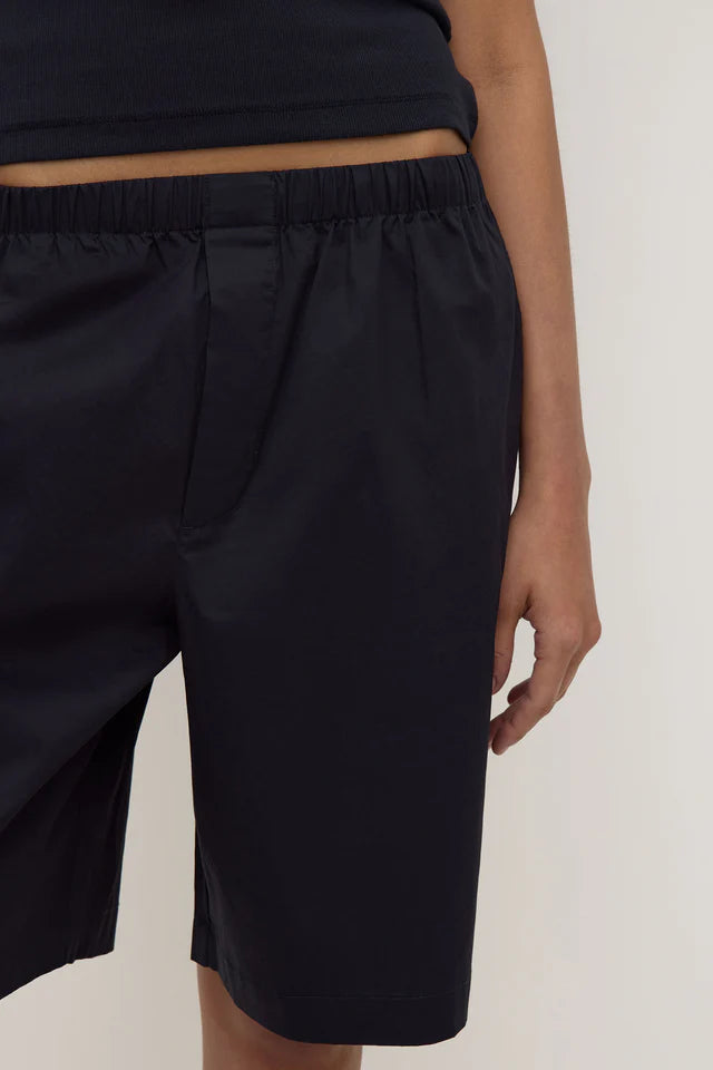 Riley Poplin Short True Navy