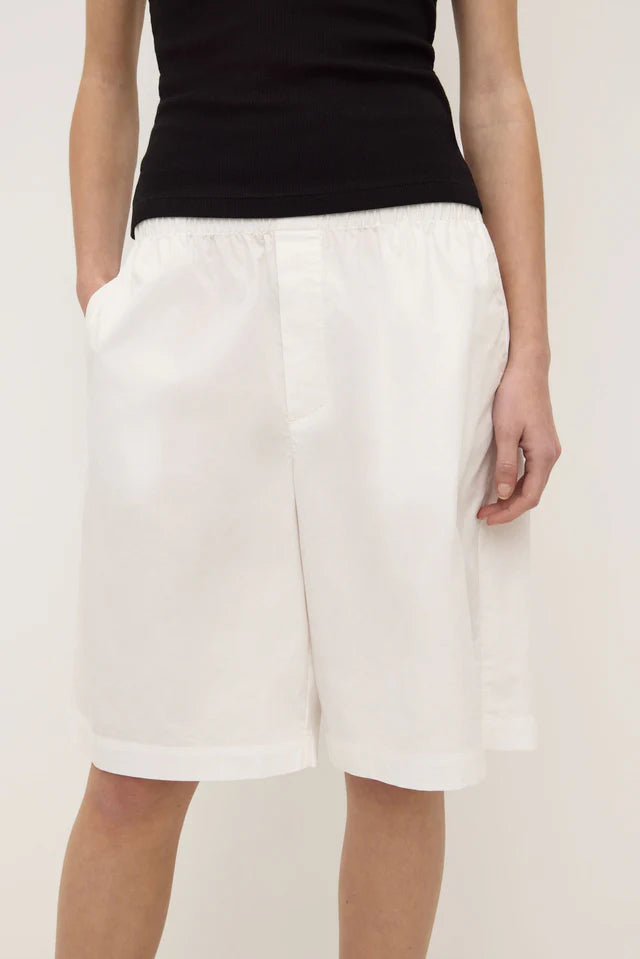 Riley Poplin Short White