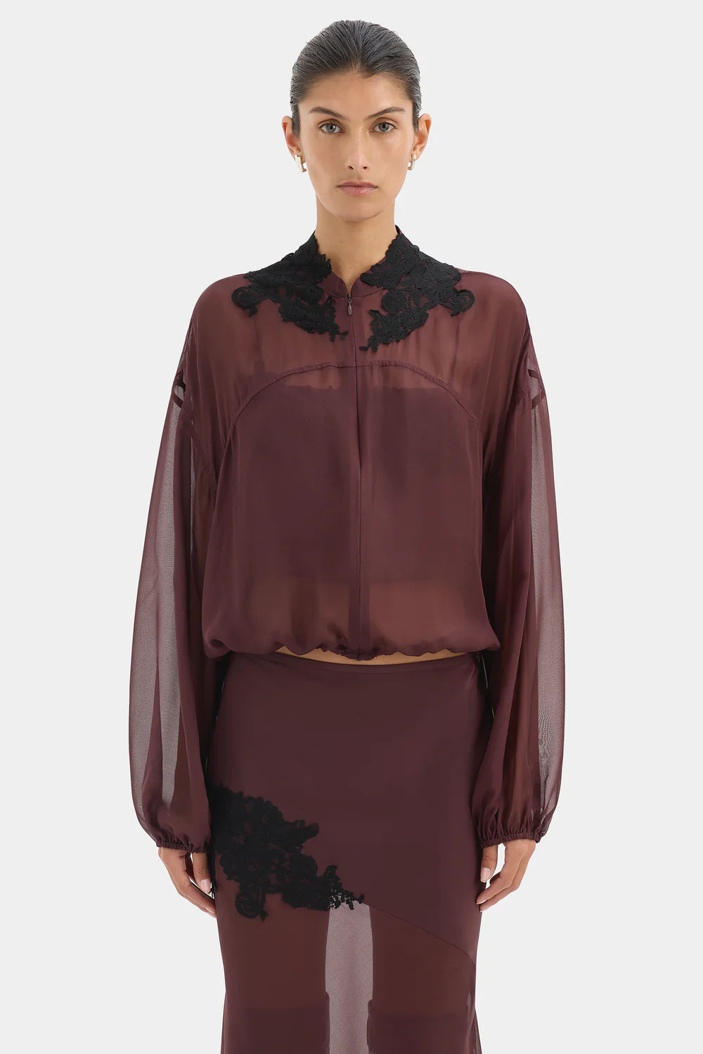 Sir Noria Bomber Dark Plum