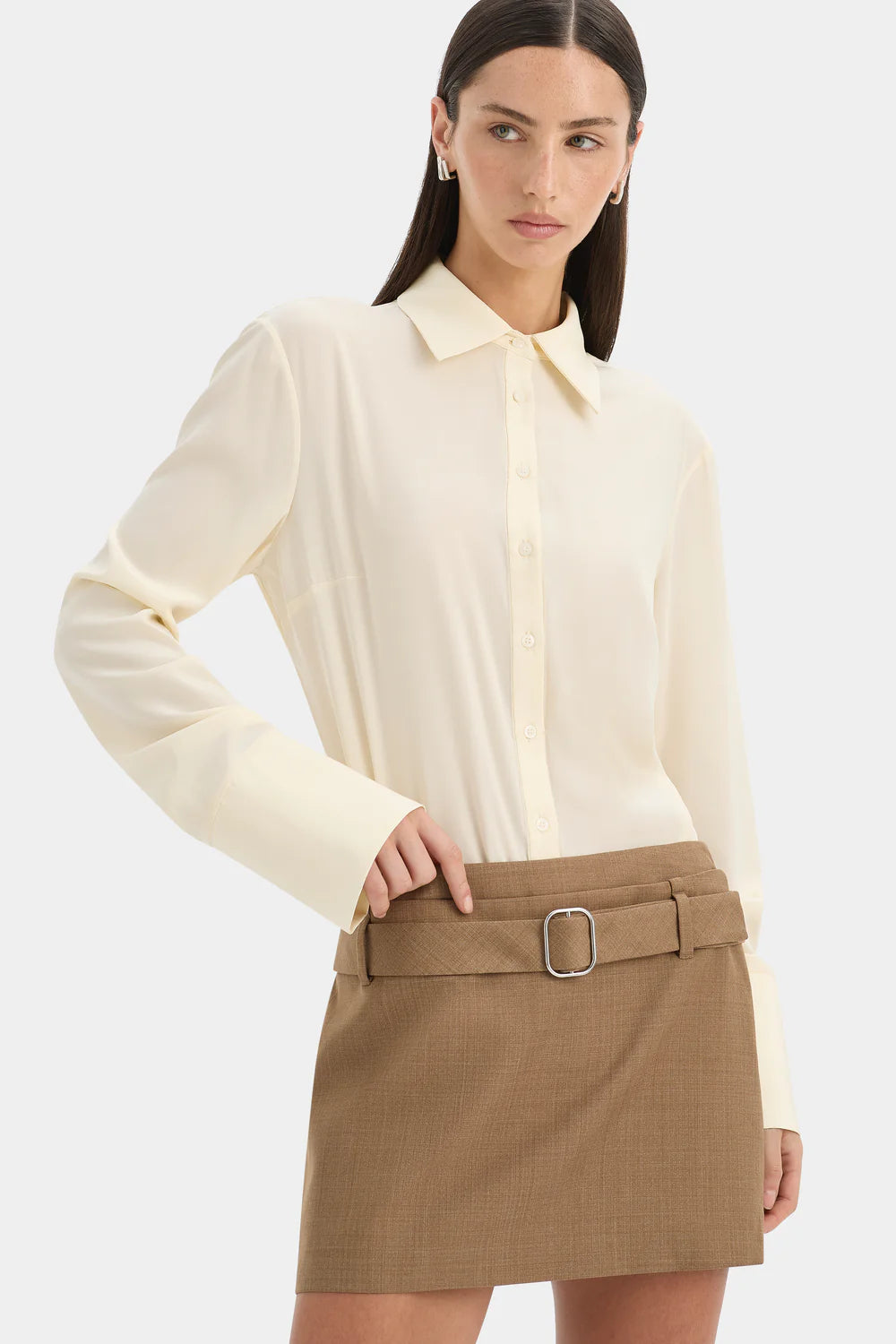 Bastille Belted Mini Skirt