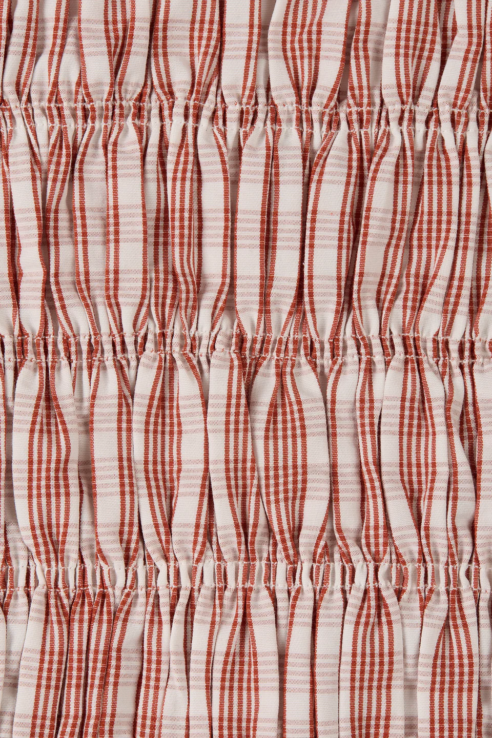 Cales Top Paloma Check Cinnamon White