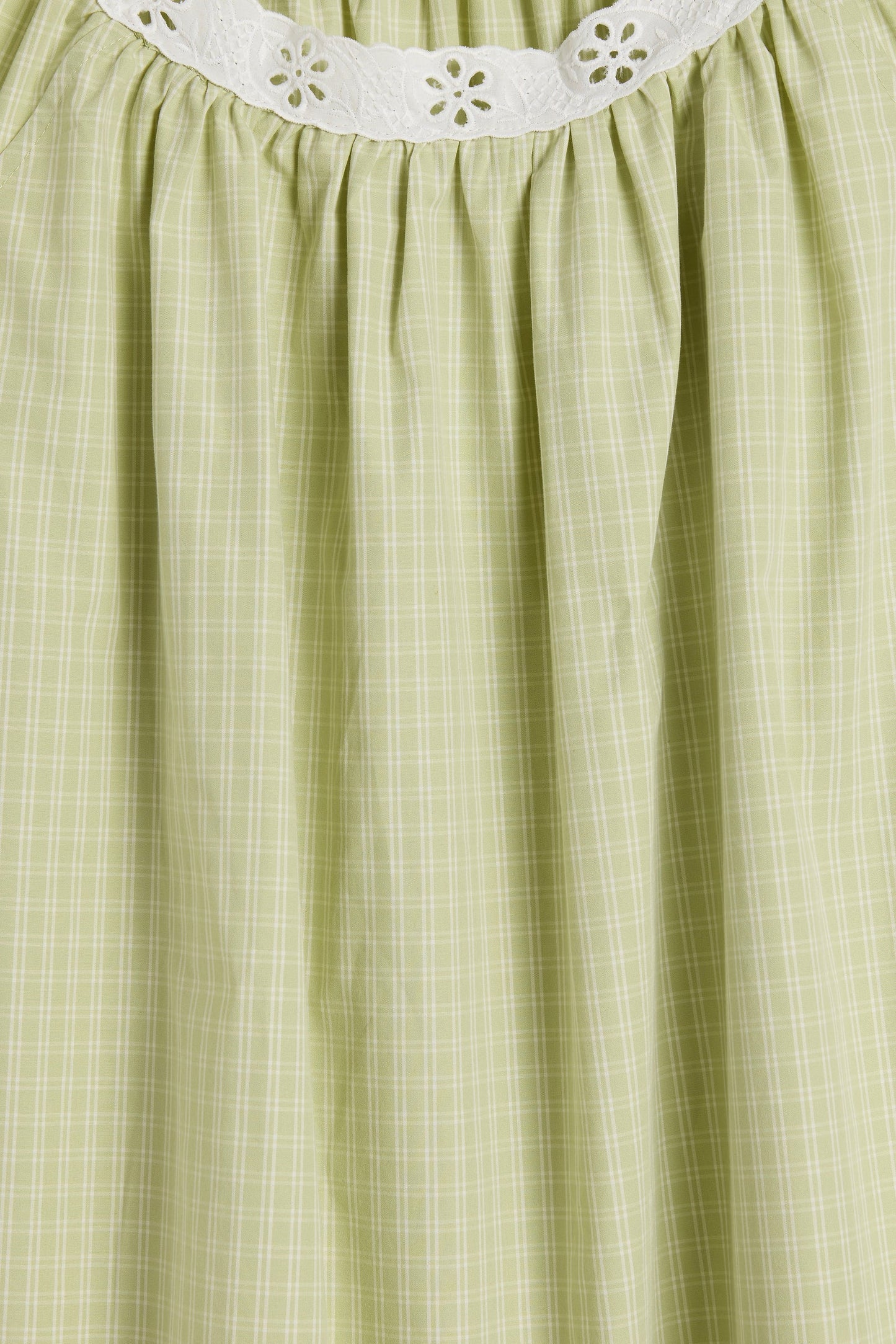 Faithfull Arcadia Mini Dress Micro Check Pistachio
