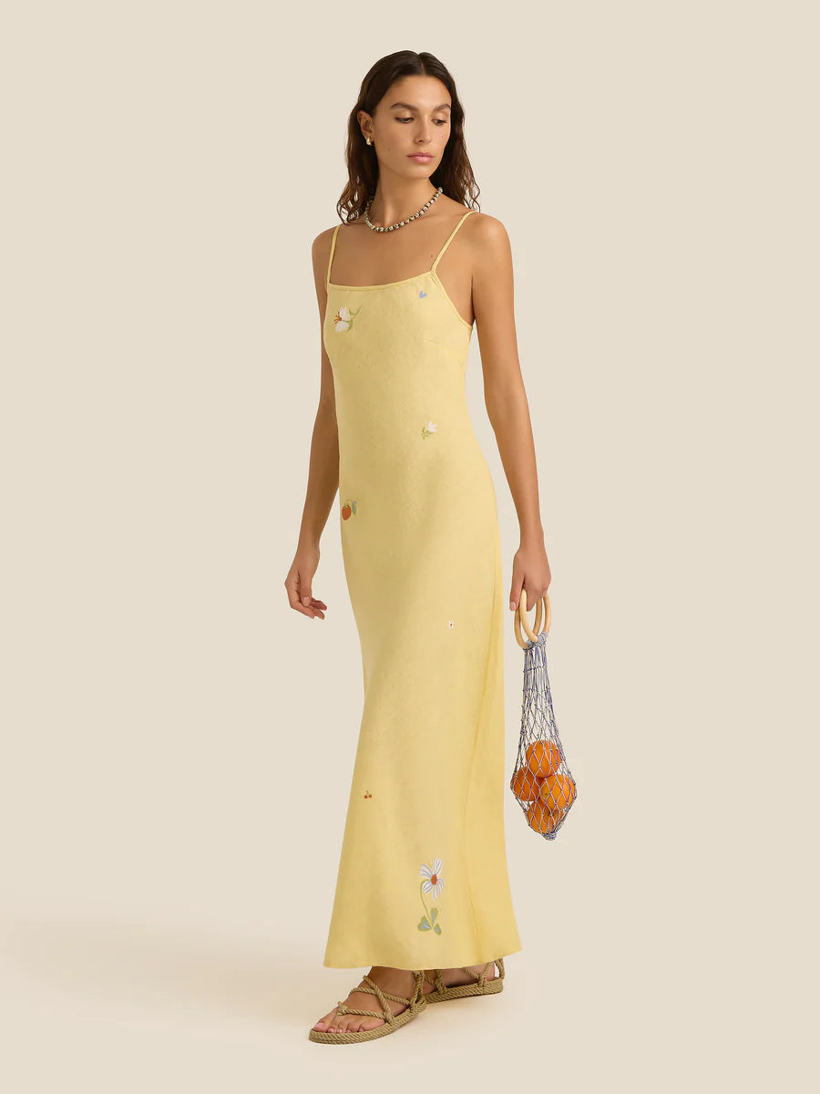 Lana Dress Charm Embroidery