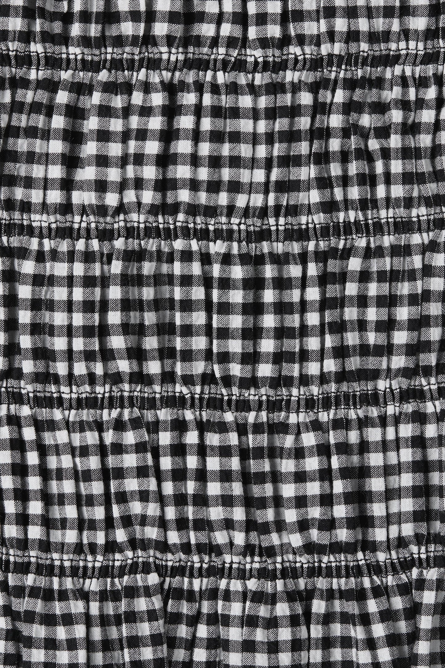 Faithfull Belinha Mini Dress Cantinho Gingham Black