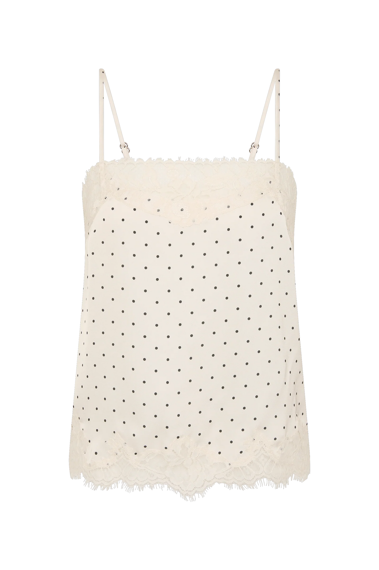 Marisol Top Polka Dot Antique White