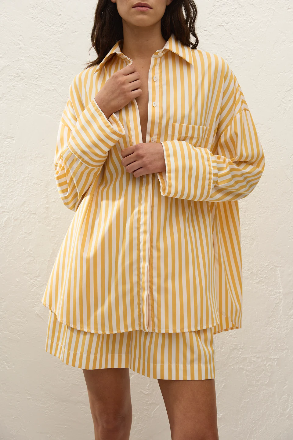 Clemente Shirt Stripe Mustard