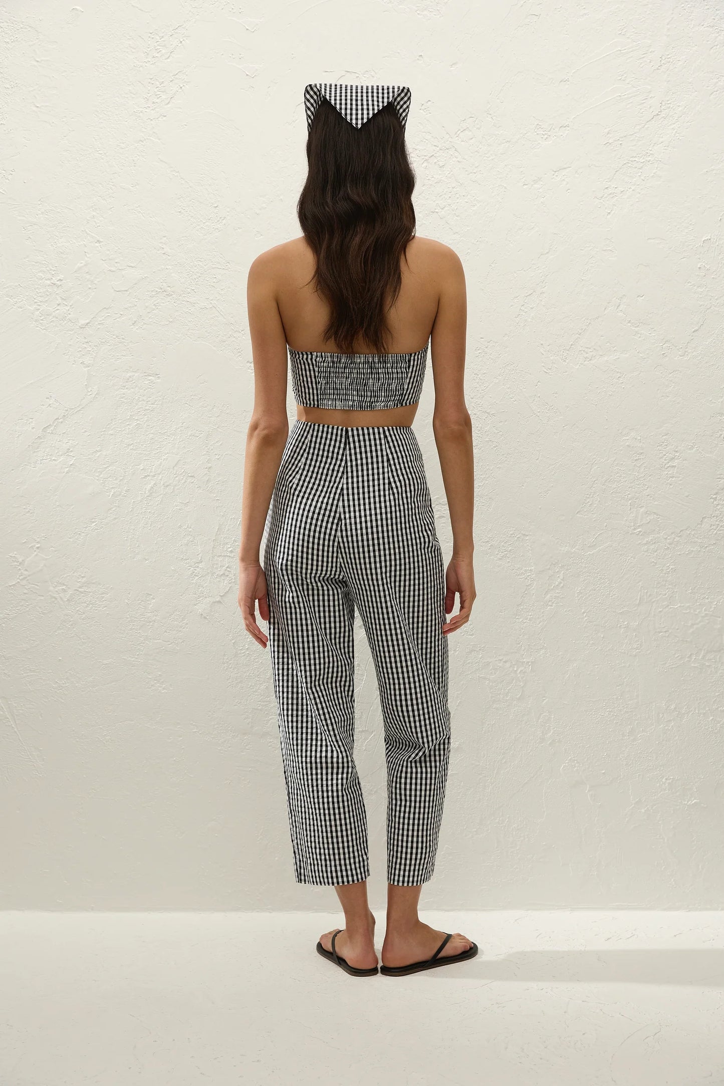 Claudine Pant Black Gingham